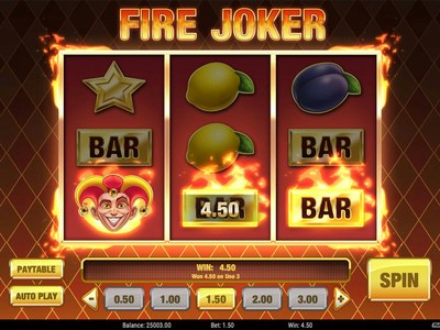 Игровой автомат Fire Joker — RTP 96.0%